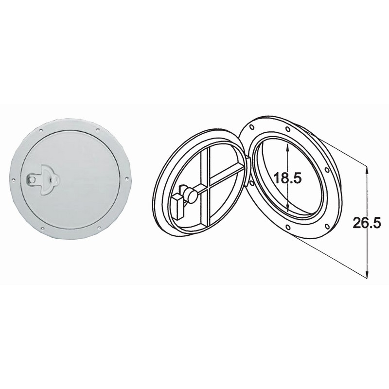 Πορτάκι Στρογγυλό Ιταλίας Cansb Φ27cm