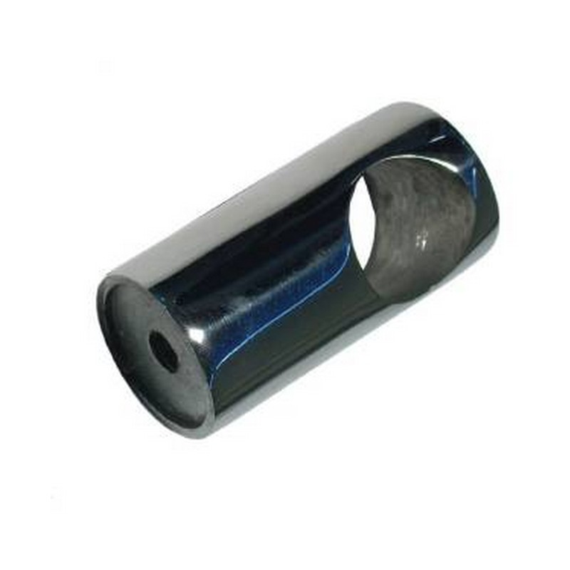 Βάση Κάγκελου Διαμπερής Κούφιο Inox 22mm.