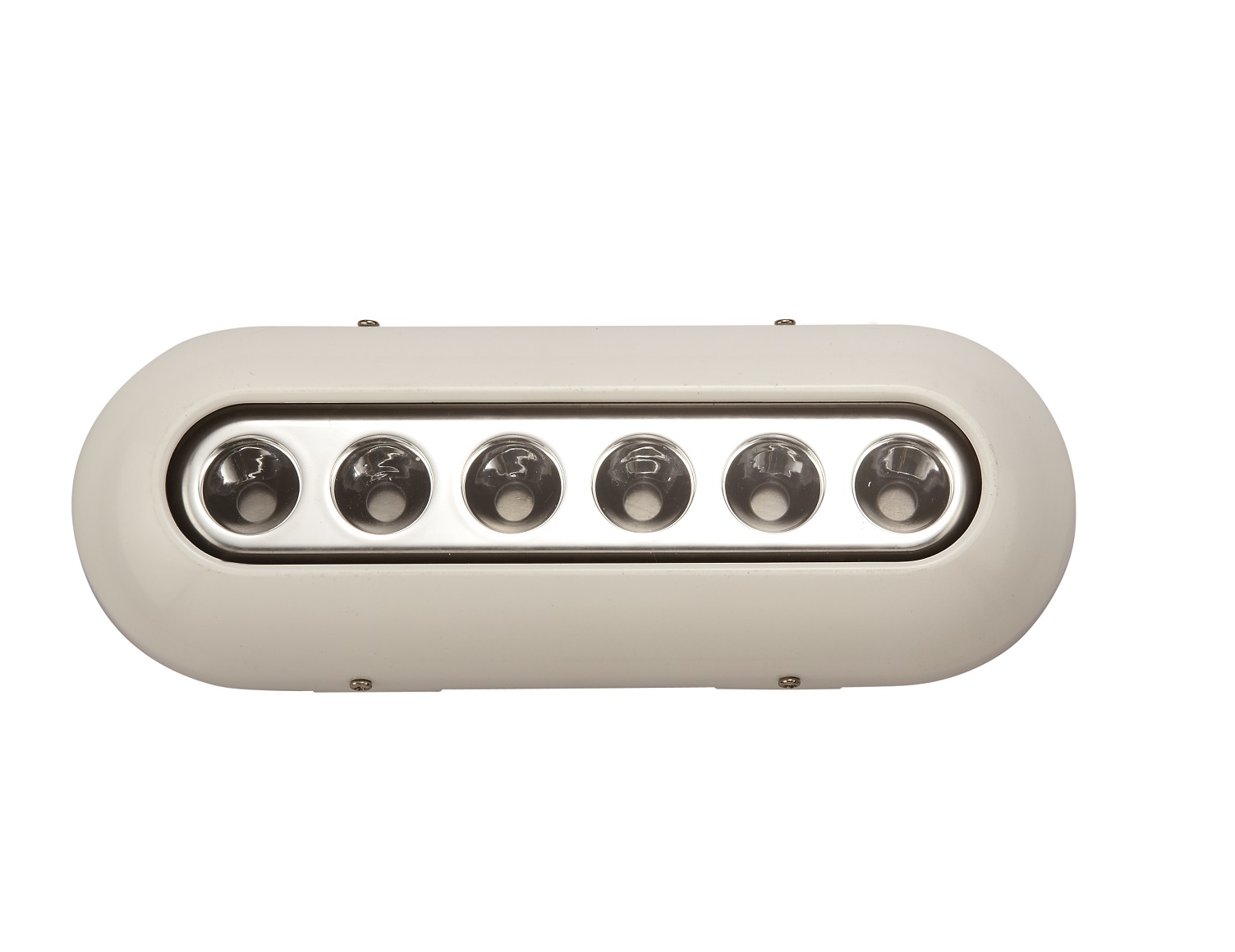 Υποβρύχιο Φωτιστικό Οβάλ 160x60mm 6x3Watt Λευκό Πλαστικό 10-30V