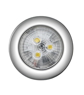 Πλαφονιέρα Στενή 75mm Splashproof Mε 3Led