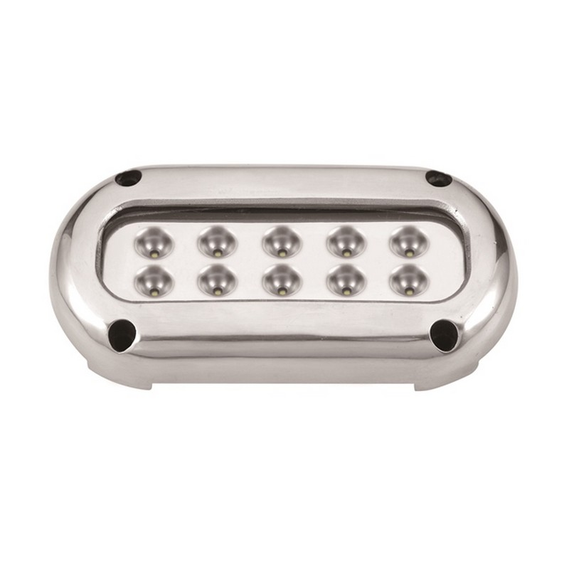 Υποβρύχιο Φωτιστικό Inox 10-30V 10Led 137x68x24mm 