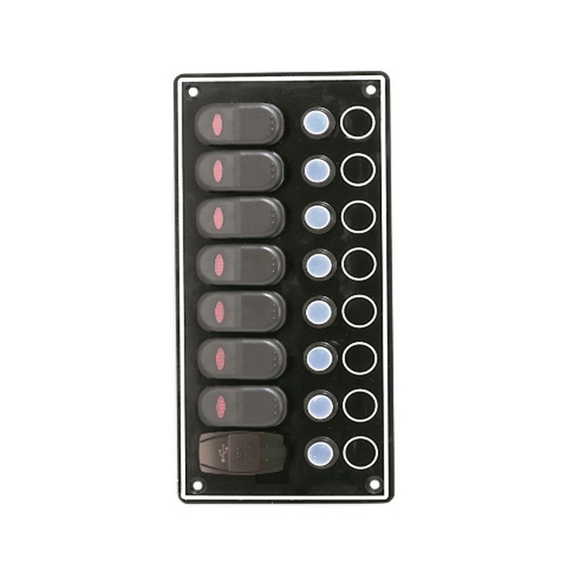 Πίνακας 7 Θέσεων +Usb Με Αυτόματες Ασφάλειες