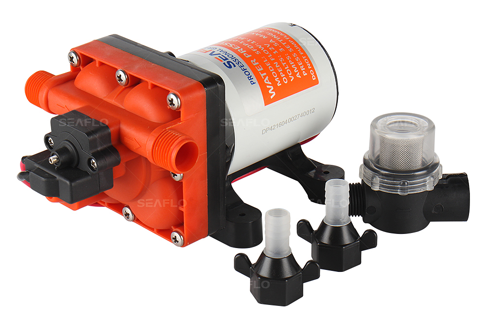 Πρεσοστατική Αντλία By Pass Seaflo 15 Λίτρα/Λεπτό 3.8BAR 4.0GPM Diaphragm Pump