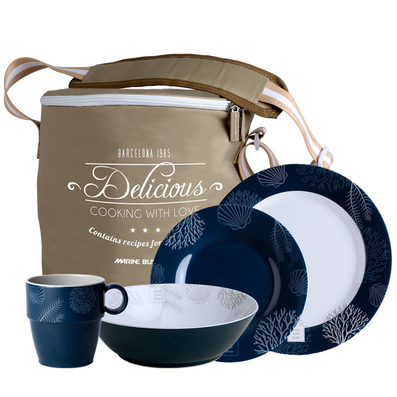 Σερβίτσιο Μελαμίνης 4 Ατόμων 16 Τεμαχίων Marine Business Living Set