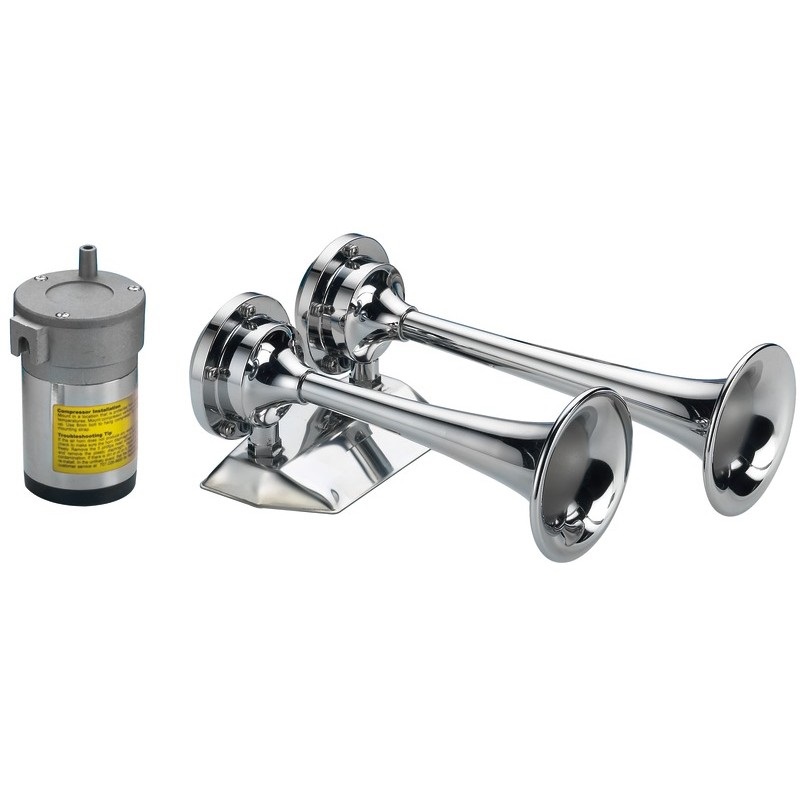 Κόρνα Διπλή Αέρος Inox 24V Osculati Italy