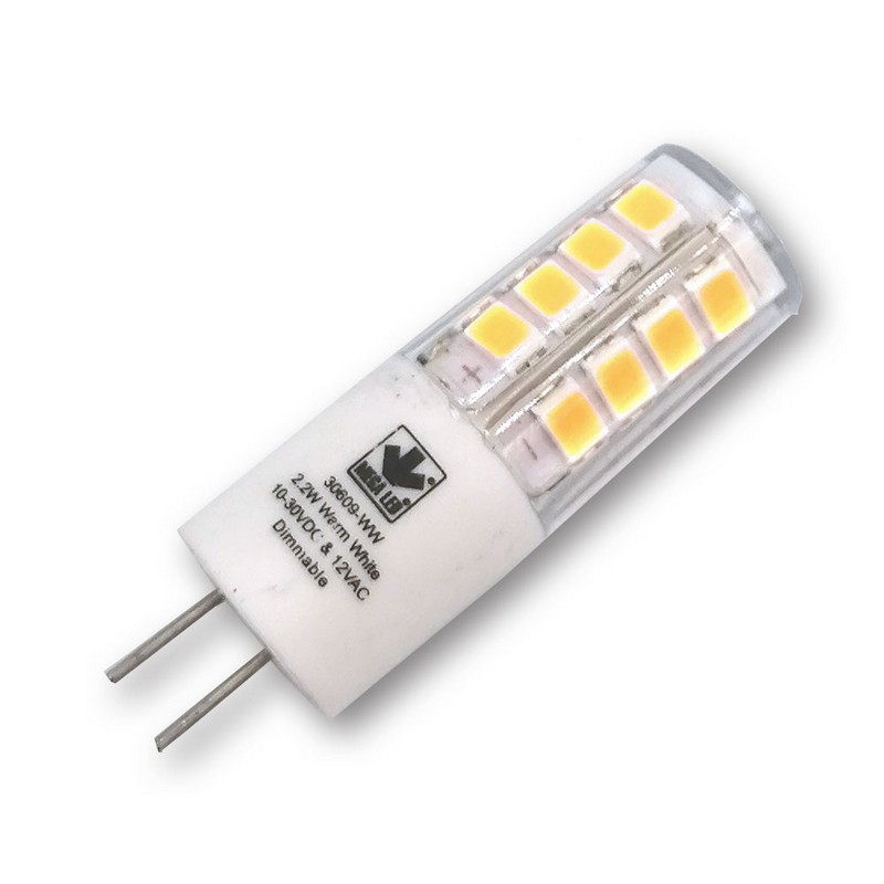 ΛΑΜΠΑΚΙ LED BULB 2.2W 10-30 & 12VAC COOL WHITE MEGALED