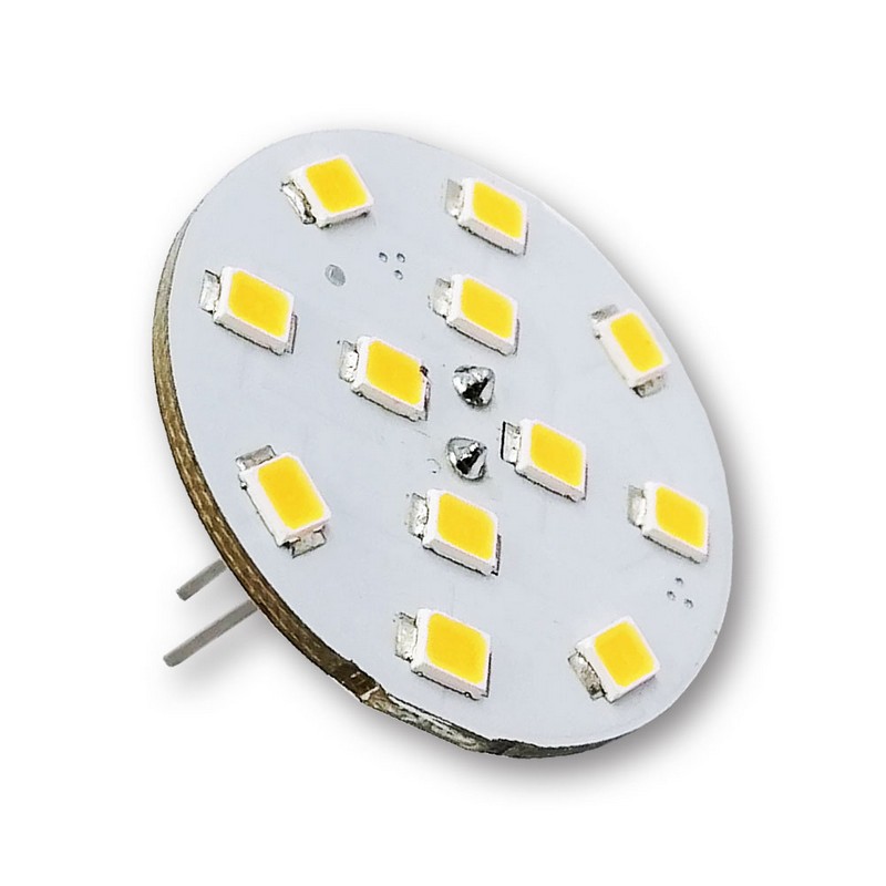 ΛΑΜΠΑΚΙ 12LED G4/V 10-30VDC 2W ΕΠΑΦΕΣ ΠΙΣΩ COOL WHITE MEGALED