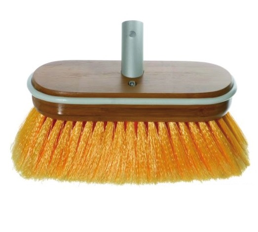 Βούρτσα Μαλακή Με Ξύλο Και Δίοδο Νερού Yachticon Soft Brush 200x85mm