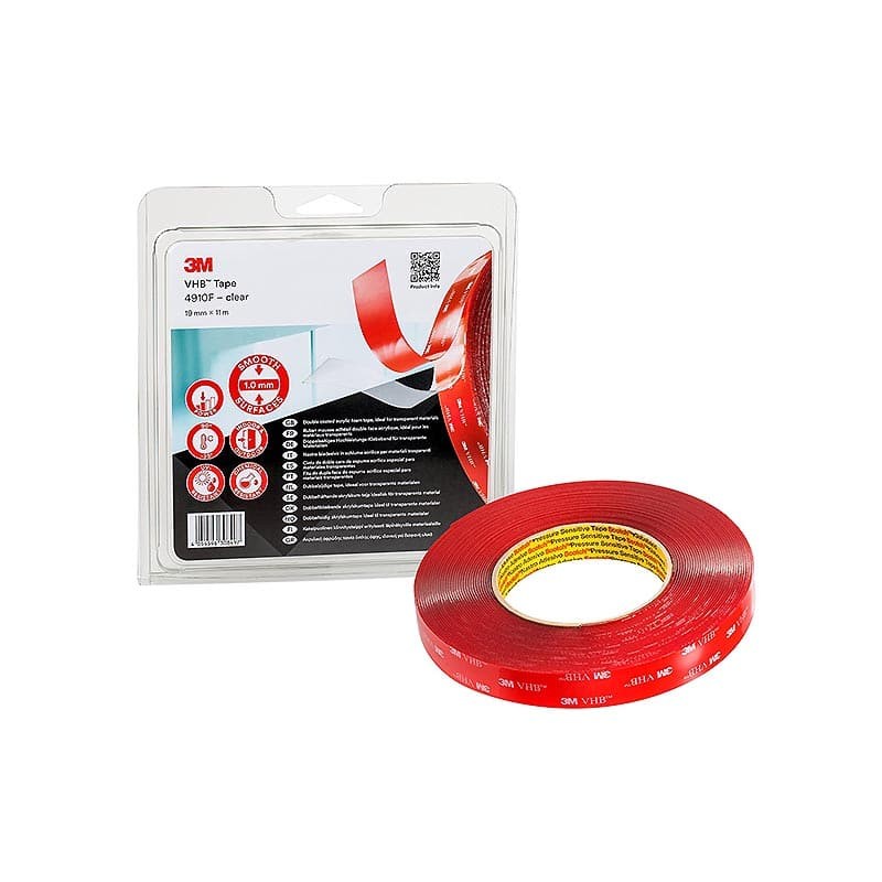 3M VHB 4910 Διάφανη Ταινία Διπλής Όψης 19mm 3m