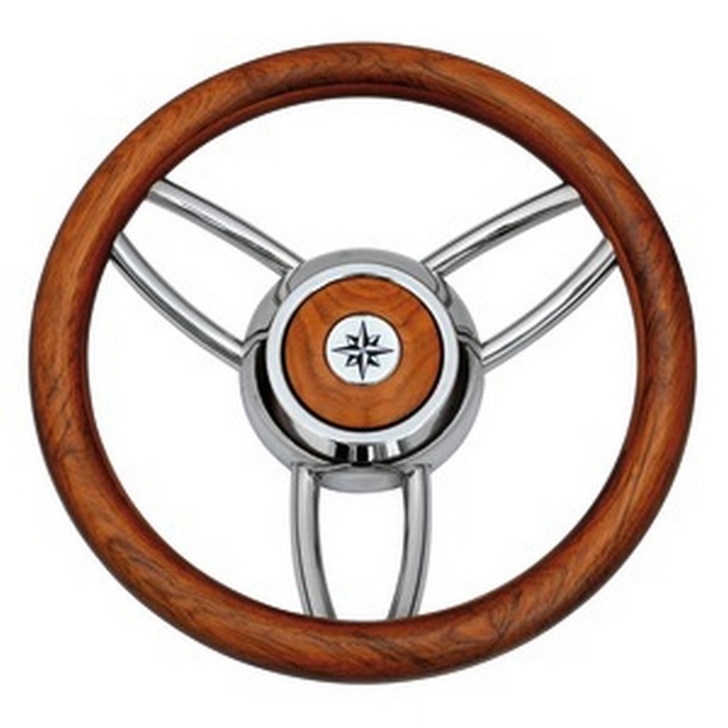 Τιμόνι Σκάφους Teak Savoretti Armando 350mm