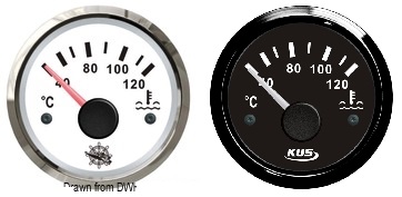 Όργανο Θερμοκρασίας Νερού Inox Osculati