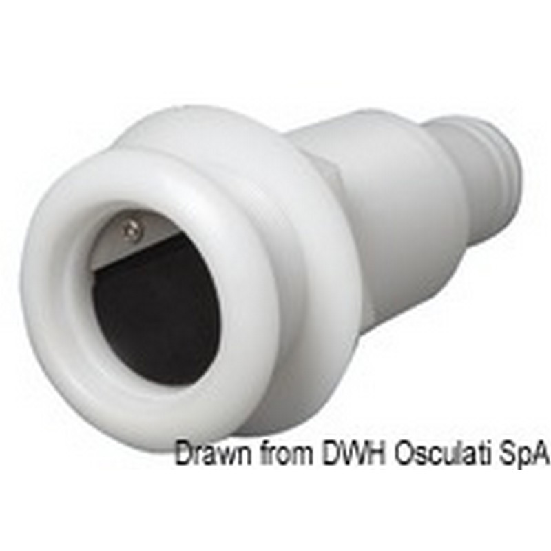 Υδρορροή Πλαστική Με Ανεπίστροφη Φ52mm x L122mm