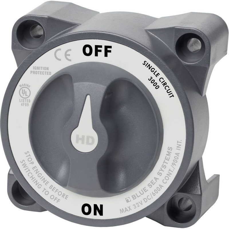 ΔΙΑΚΟΠΤΗΣ ΜΠΑΤΑΡΙΑΣ BLUESEA 3000 HEAVY DUTY ON-OFF 600A