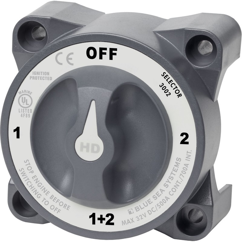 Διακόπτης Μπαταρίας Both Blue Sea Systems 3002 E Series Selector Battery Switch 500A