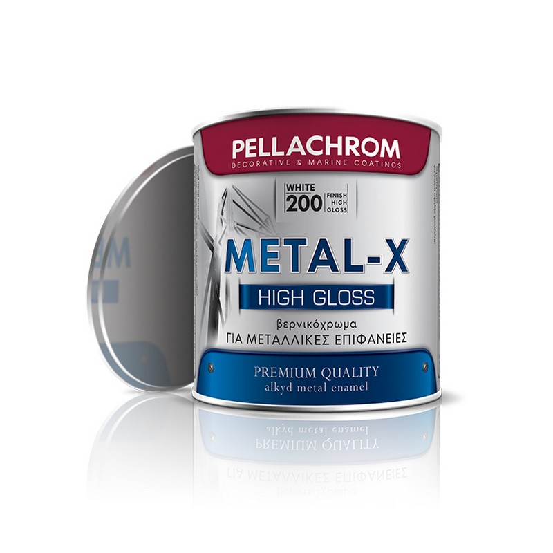 ΒΕΡΝΙΚΟΧΡΩΜΑ ΕΝΟΣ ΣΥΣΤΑΤΙΚΟΥ PELLACHROM METAL-X N.200 SATIN WHITE 750ml
