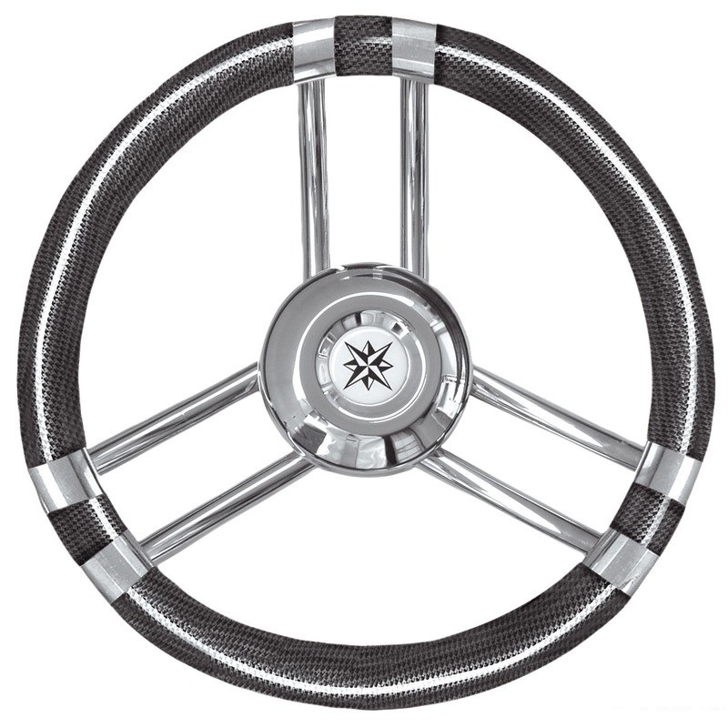 Τιμόνι Σκάφους Carbon Inox 350mm Osculati