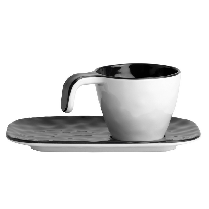 Σερβίτσιο Μελαμίνης MARINE BUSINESS ESPRESSO BLACK Set 6pc