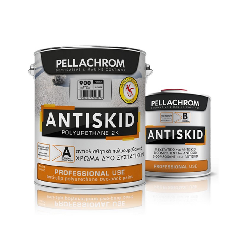 ΑΝΤΙΟΛΙΣΘΗΤΙΚΟ ΧΡΩΜΑ PELLACHROM ANTISKID N.900 WHITE A+B 750ml