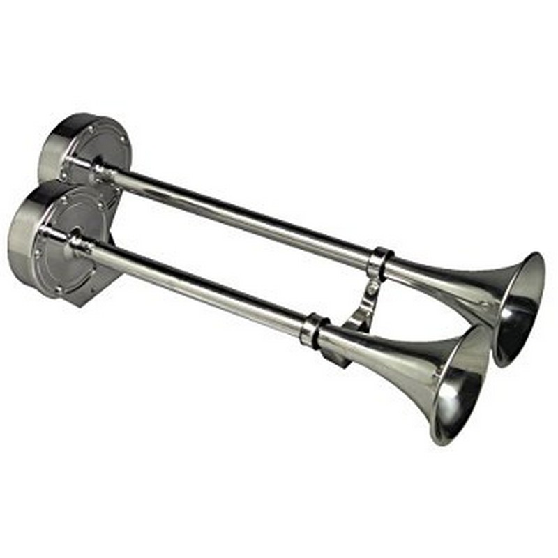 Κόρνα Ηλεκτρική Διπλή Inox 24V