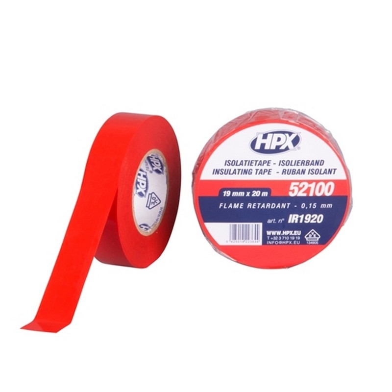 ΜΟΝΩΤΙΚΗ ΤΑΙΝΙΑ ΗΛΕΚΤΡΟΛΟΓΟΥ 52100 ΚΟΚΚΙΝΗ 19mm X 20m