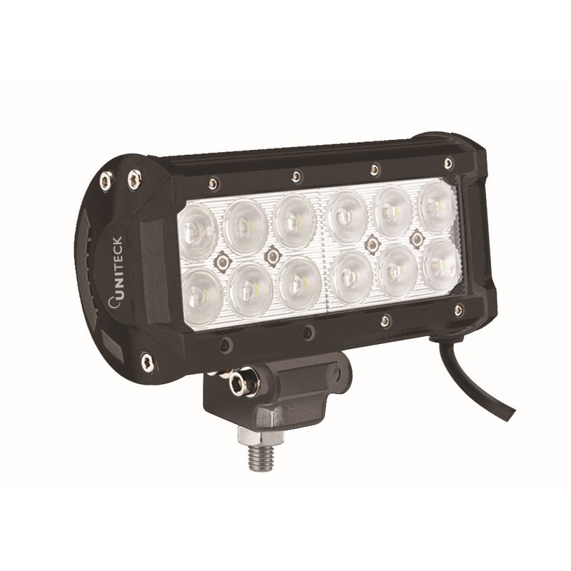 ΠΡΟΒΟΛΕΑΣ LED ΜΑΥΡΟΣ ΜΕ ΒΑΣΗ 36W 12/24V UNITECK LED LIGHT 2520 LUMENS