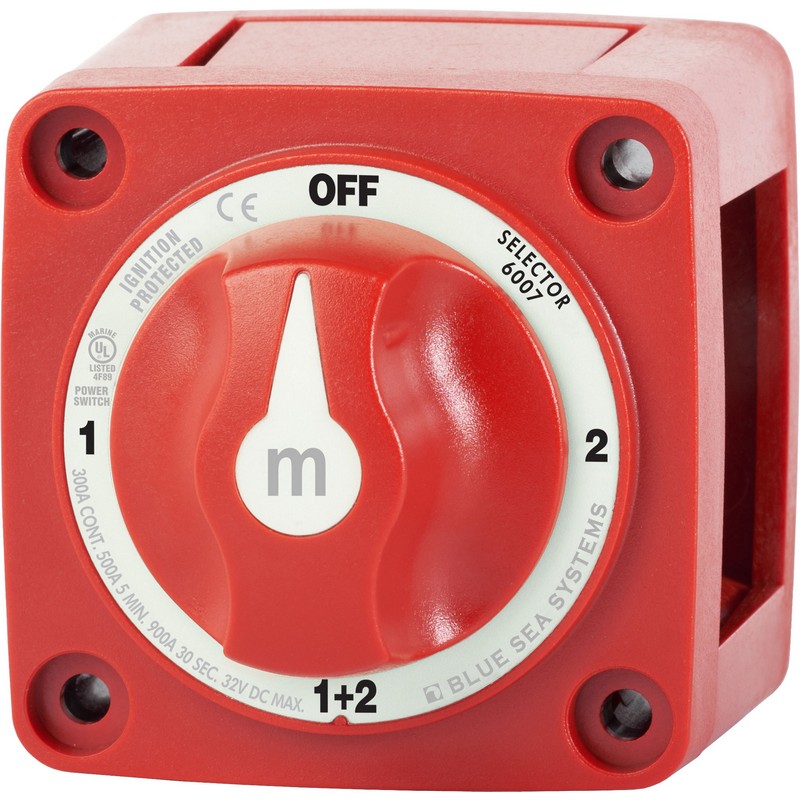 Διακόπτης Μπαταρίας both mini On-Off Blue Sea 6007 300Α 