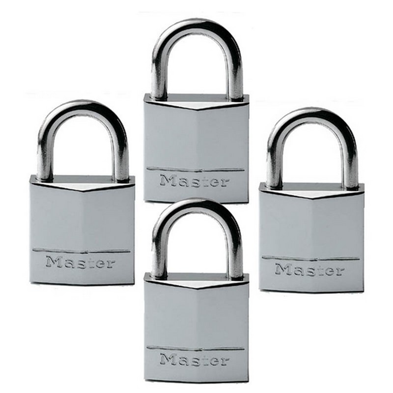 ΛΟΥΚΕΤΑ ΝΙΚΕΛΕΝΙΑ 20ΜΜ ΣΕΤ 4 ΤΕΜ MASTERLOCK