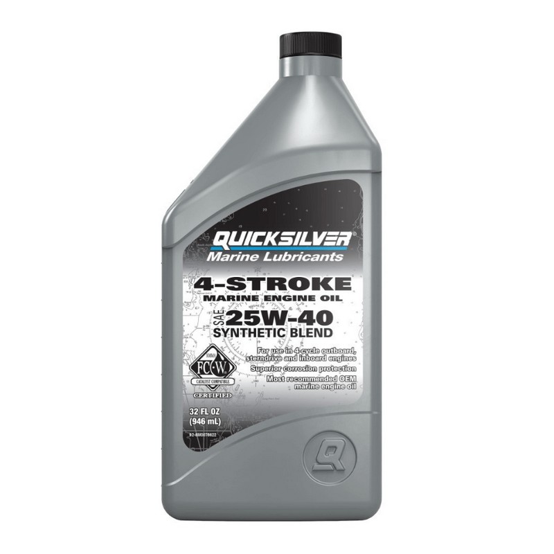 Λάδι Τετράχρονης Μηχανής Quicksilver 25W40 Synthetic 1Lt