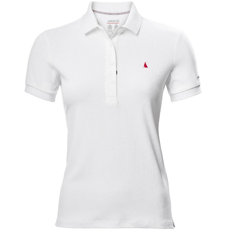 Γυναικεία Μπλούζα Musto Polo ESS Tactel UPF 50 100% Polyamide Λευκό Small