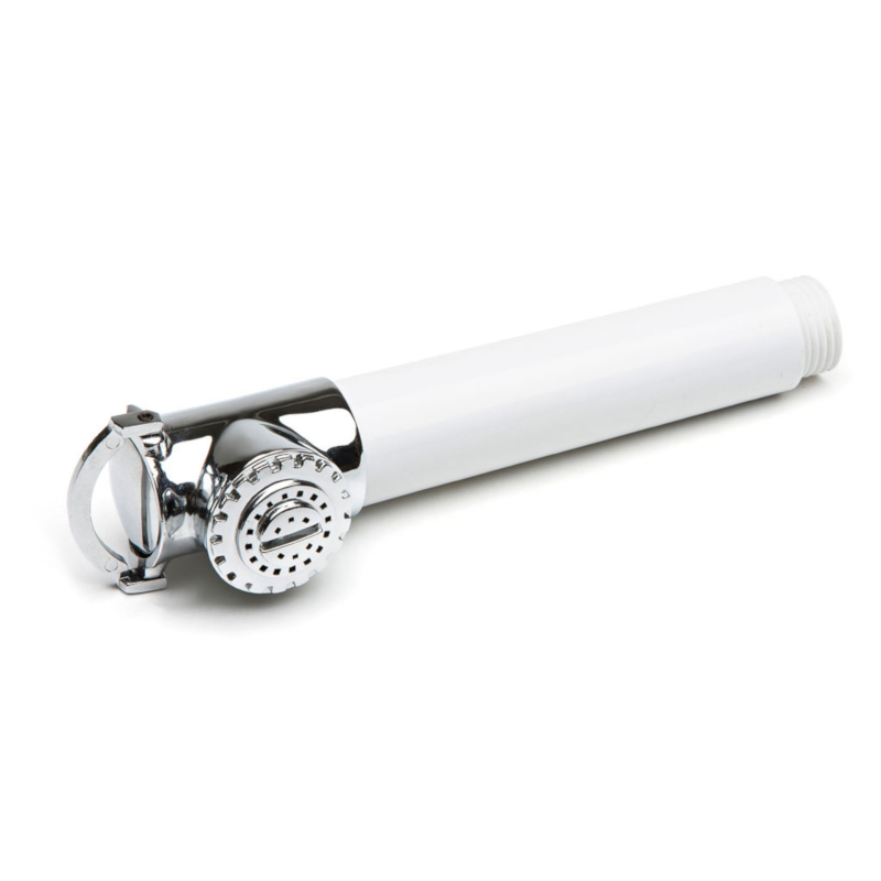 Μηχανισμός Ντους Inox-Λευκός Κουμπί Επάνω  
