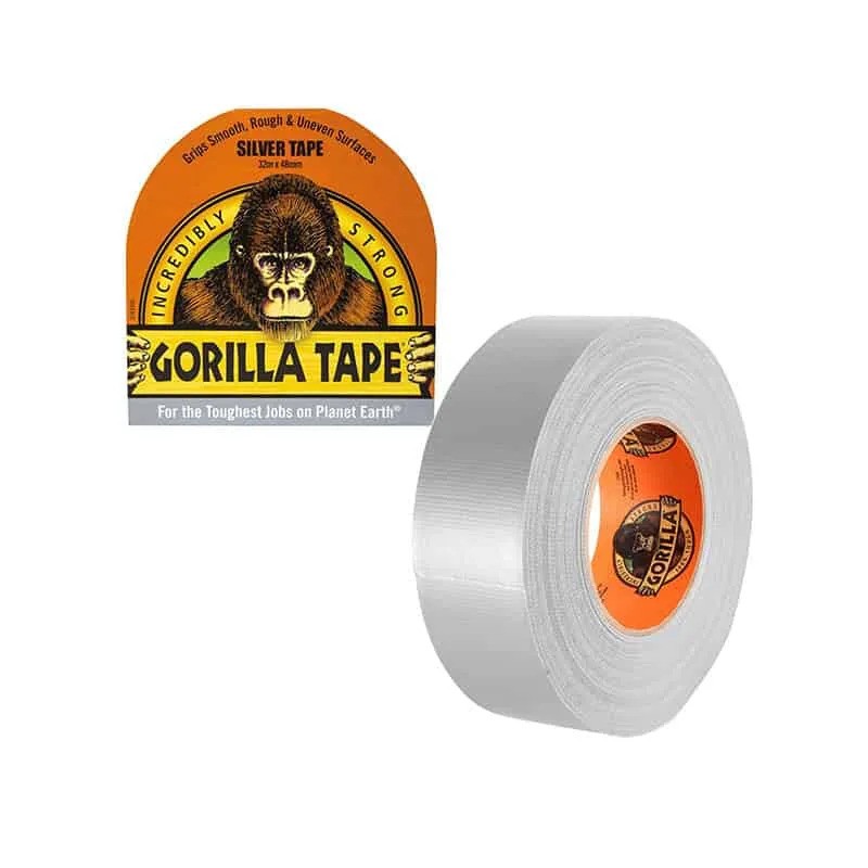 GORILLA Υφασμάτινη Ταινία 48mm x 32m, Ασημί