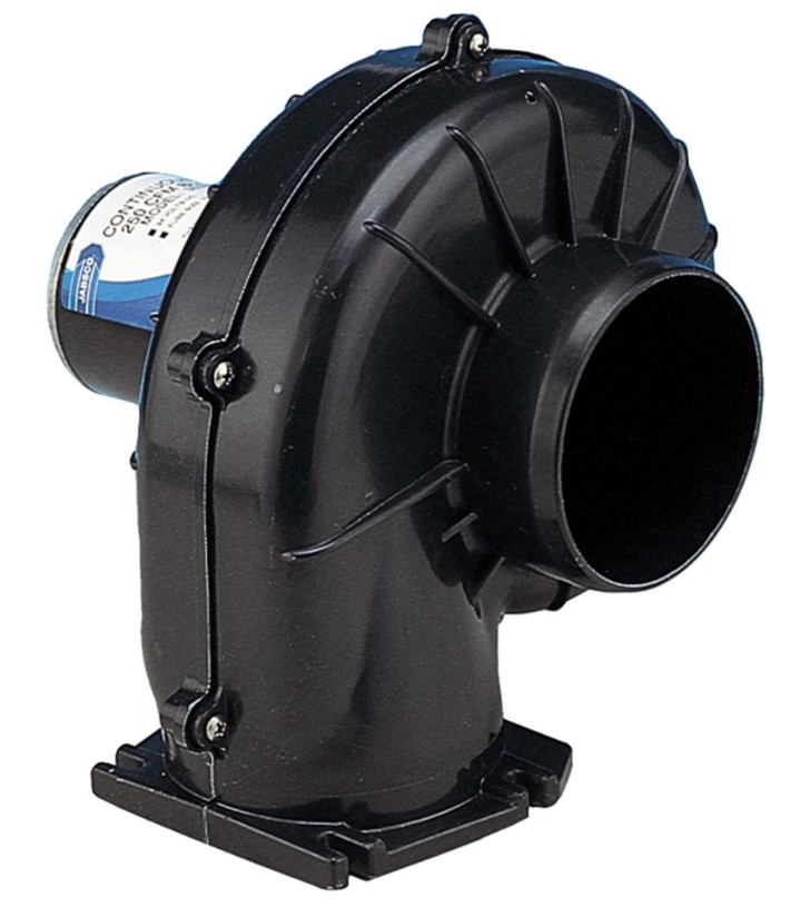 Αεραγωγός Jabsco Continuous Duty 100mm 4" blower, flexmount 12 volt dc