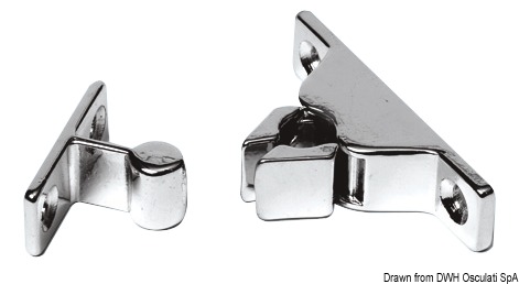 Κουμπωτός σύνδεσμος Ντουλαπιού OSCULATI Chrome Snap Latch
