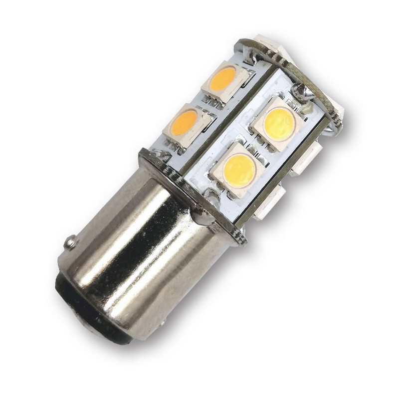 ΛΑΜΠΑΚΙ BA15S 13 LED 40mm Φ 22mm 10-30VDC MEGALED