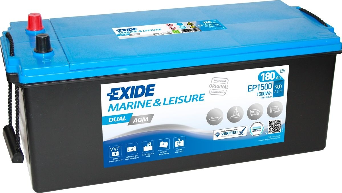 Μπαταρία Exide Ep 1500 D05 180Ah