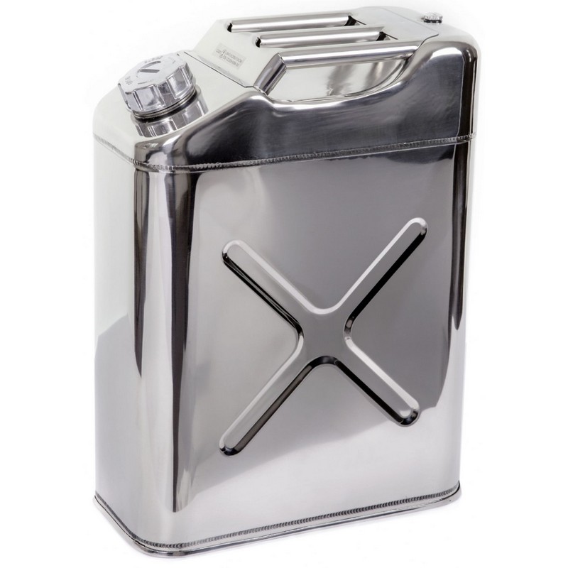 Κάνιστρο Μεταφοράς Καυσίμου Inox 20Lt