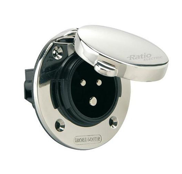 Πρίζα Σκάφους Ratio Inox 220V/16A