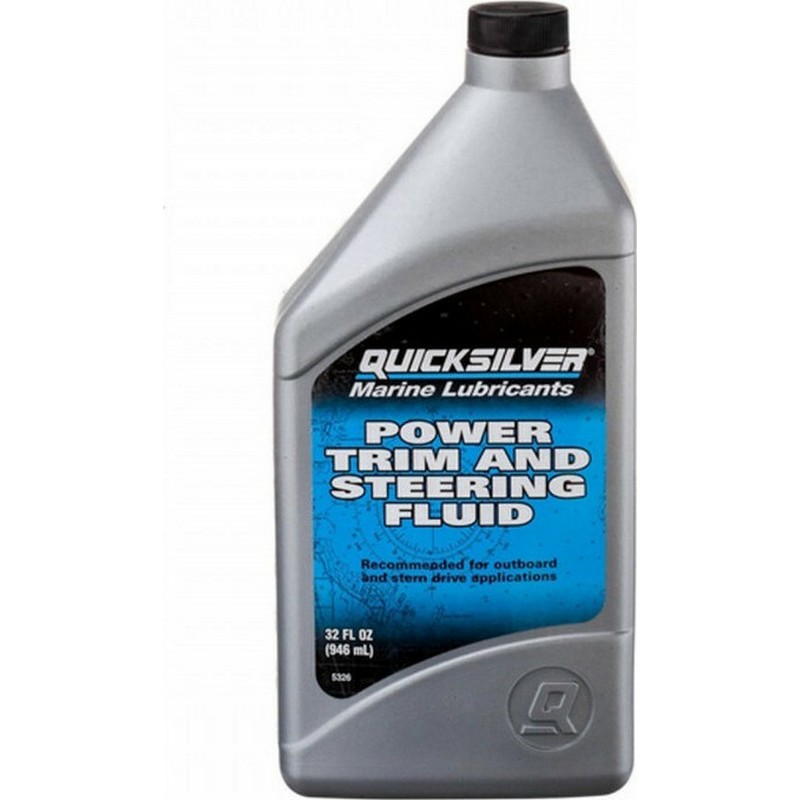 Λαδι Quicksilver Powertrim + Υδραυλικά Τιμόνια 1lt