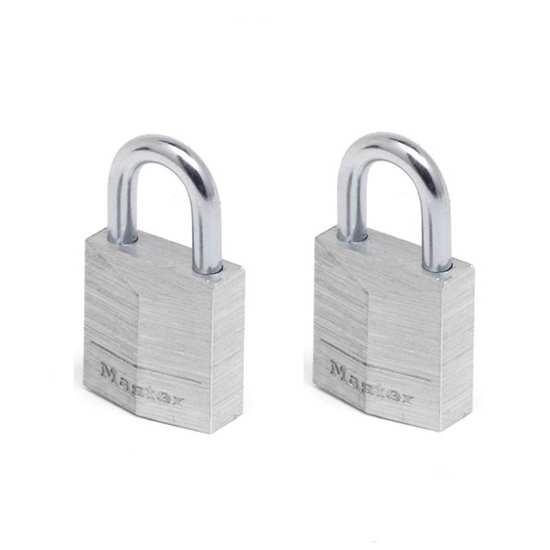 Λουκέτα Αλουμινίου 20mm Σετ 2 Τεμ Masterlock Locks Same Key