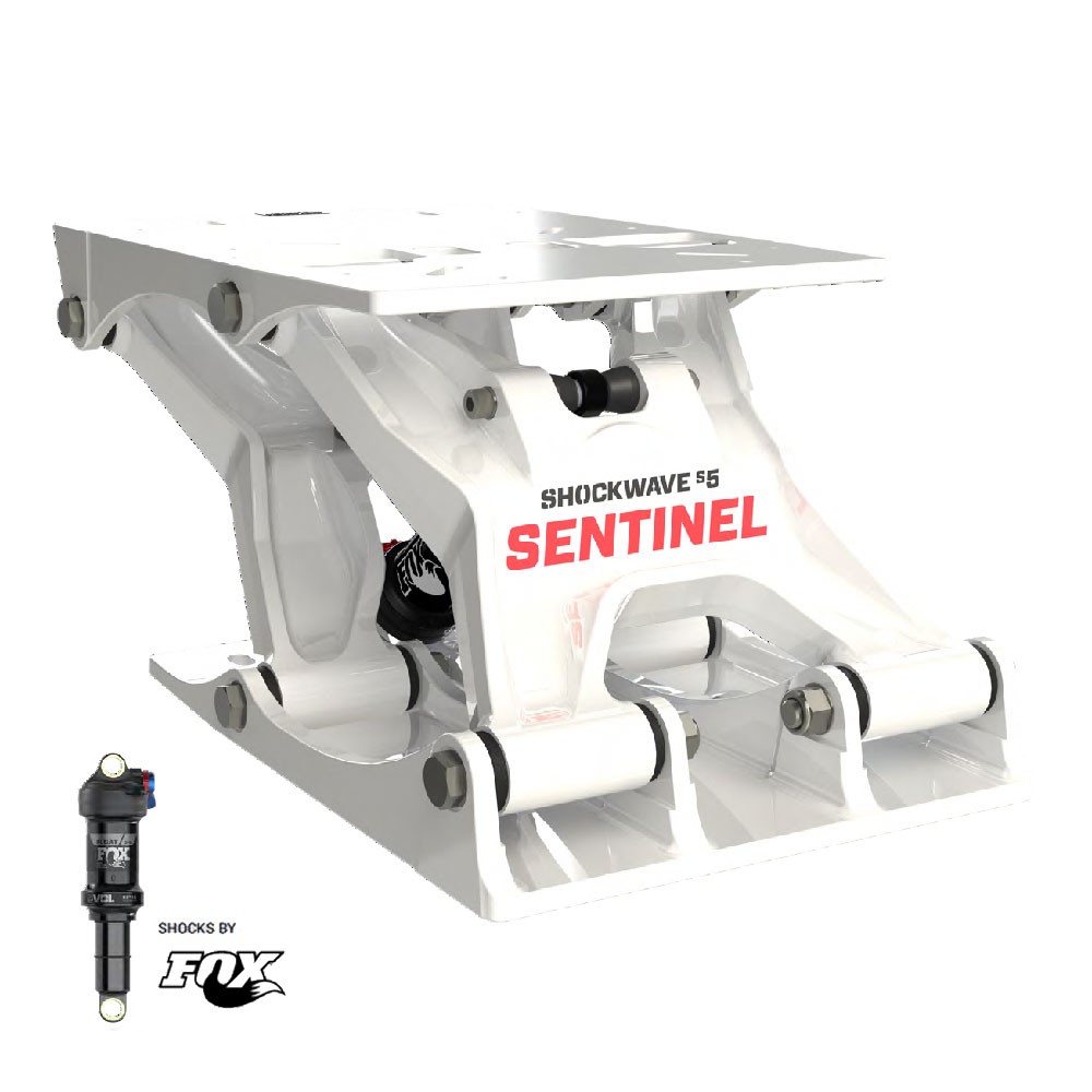 Αντικραδασμική Βάση Καθίσματος Shockwave S5 Sentinel Λευκή