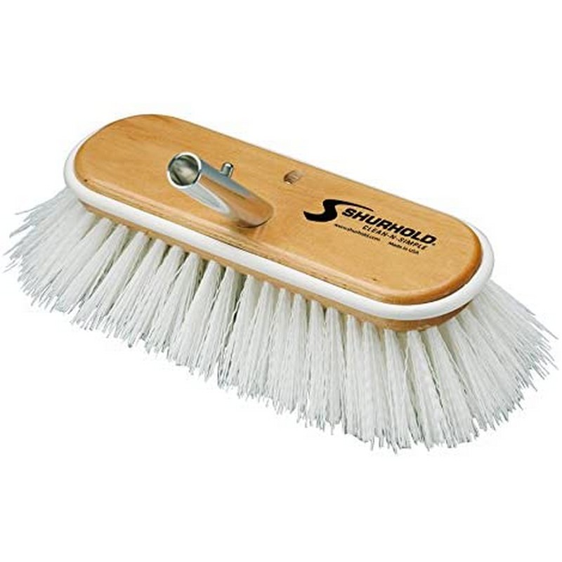 Βούρτσα Shurhold 990 10" Deck Brush with Extra Stiff White Polypropylene 