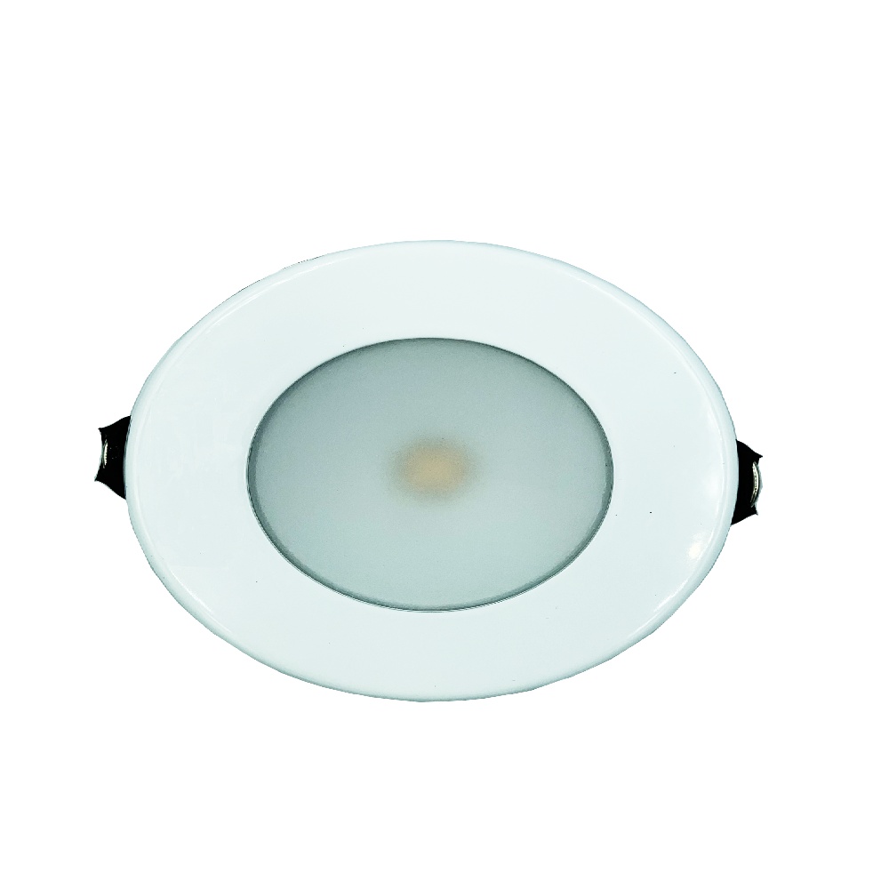 Πλαφονιέρα Χωνευτή Megaled Sounio 72mm Inox 316 IP65 Λευκό