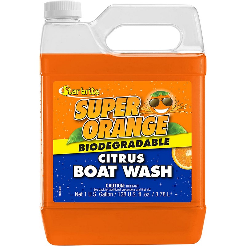 ΣΑΜΠΟΥΑΝ ΣΚΑΦΟΥΣ STAR BRITE SUPER ORANGE BOAT WASH & WAX GAL GALLON 3.78LT
