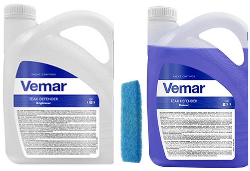 Vemar Teak Defender Cleaner + Brightener 4+4L + Δώρο Σφουγγάρι Πατώματος
