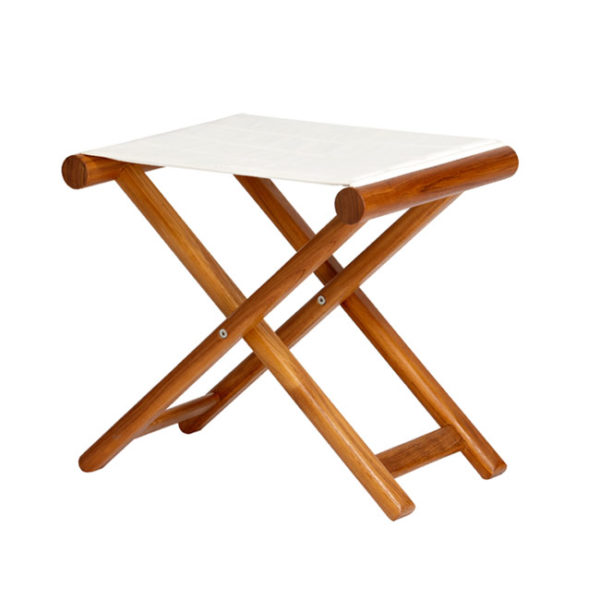 Πτυσσόμενο Σκαμπό Teak Marine Business Stool Beige 