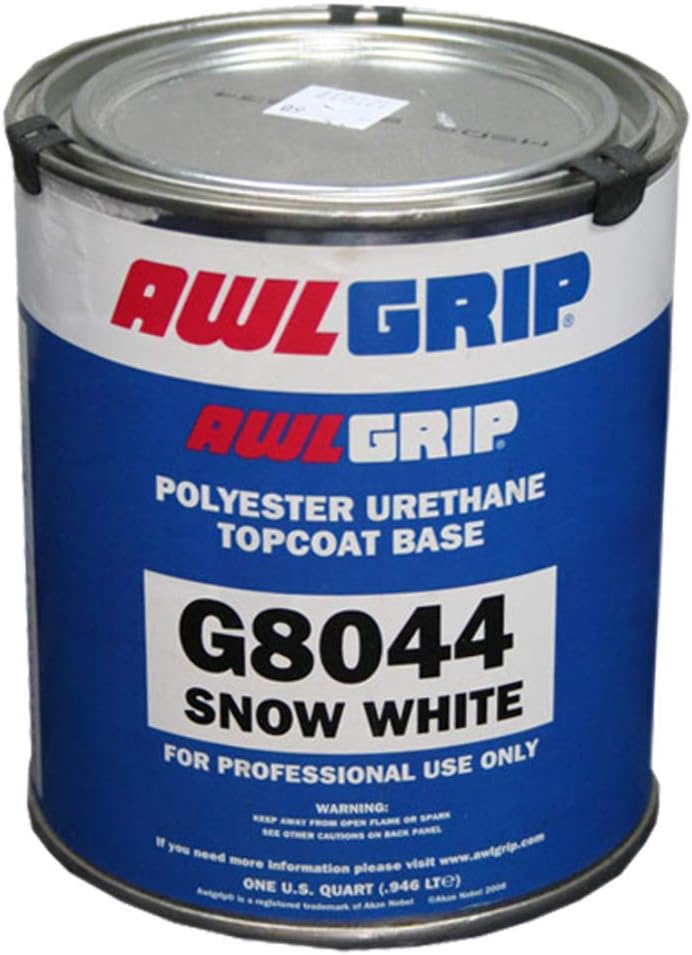 Awlgrip Premium Polyester Urethane Top Coat Quart, Snow White (L)