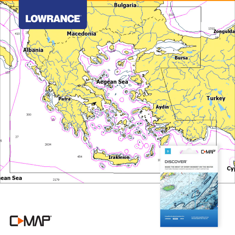 Χάρτης Cmap Discover Aegean Sea & Sea Of Marmara