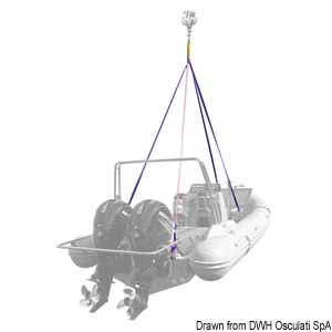 Inflatable Boat Lifting System Up to 4000Kgs with 3 Straps by Osculati