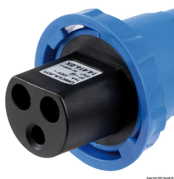 POWER SOCKET FEMALE PLASTIC OSCULATI SHORE POWER CRUISER 230V/16A FEMALE